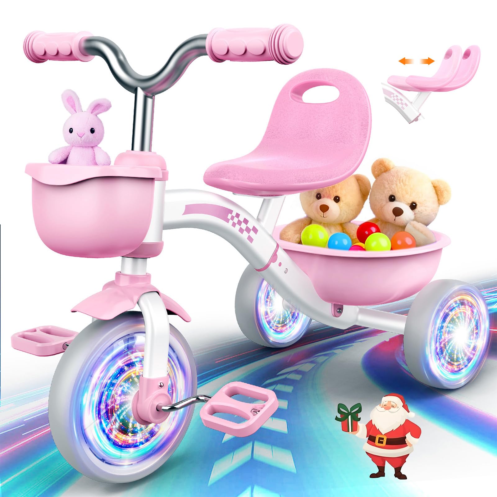 Amazon.com: Kkdi Toddler Tricycle for 1-3 3-5 Year Olds, 2 3 4 5