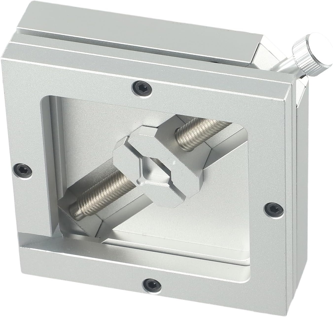 For Reballing Station Fixture Jig 90Mm Metal Soldering Platform With 10 Precision Stencils For PCB Repair And IC Chip Rework In Electronics Manufacturing(jig + 10pcs stencils)