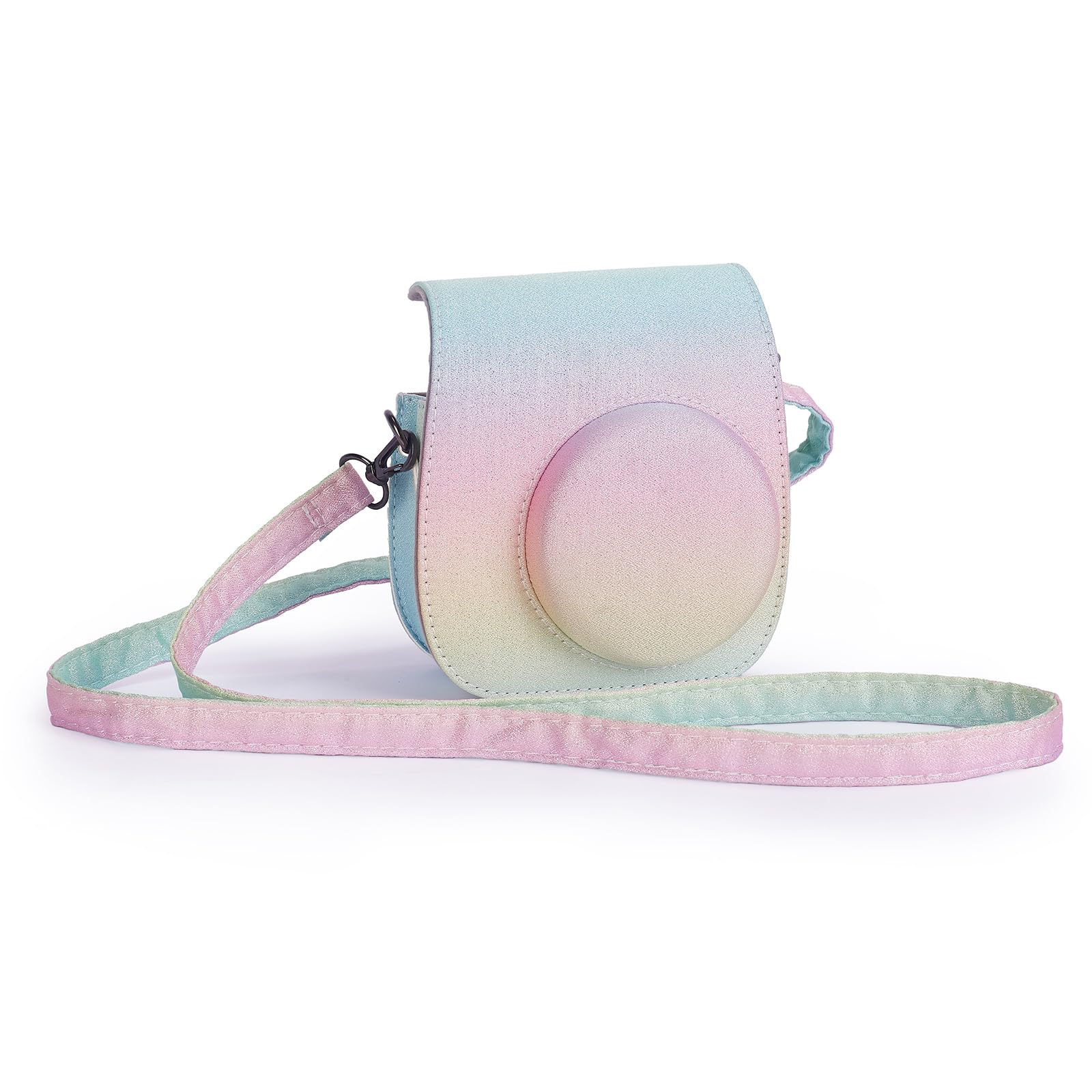 Accessoires compatibles avec l'appareil Photo pour Fujifilm Instax Mini 12, Comprenant Un Housse Mini 12, Un Album, Filtres, Cadres Muraux, Cadres de Film, Autocollant (Rainbow Brillant)