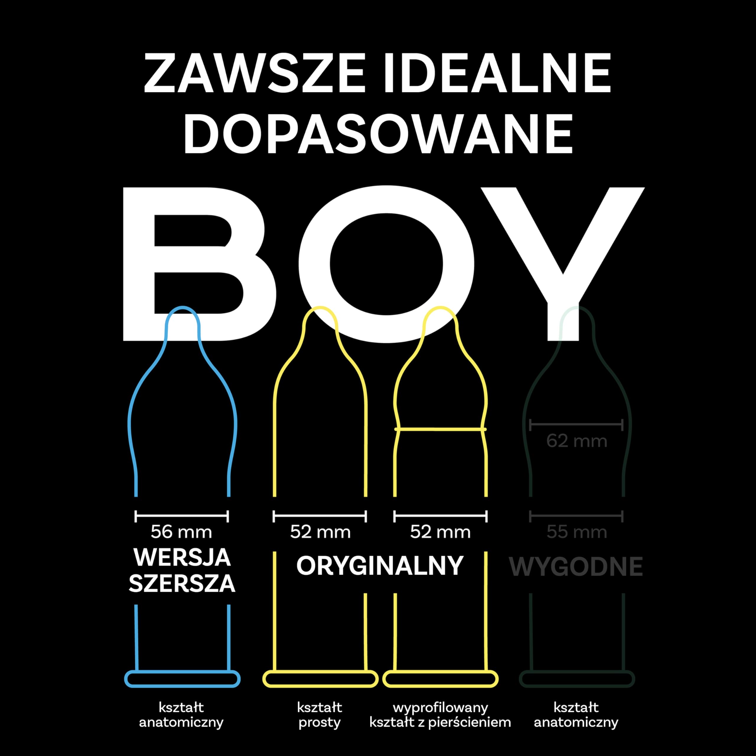 BILLY BOY Prezerwatyw zestaw Loving Mix 100 | rozmiary: Original (52 mm) i rozległy (56 mm), różne rodzaje w jednym zestawie | (1 × 100 sztuk)