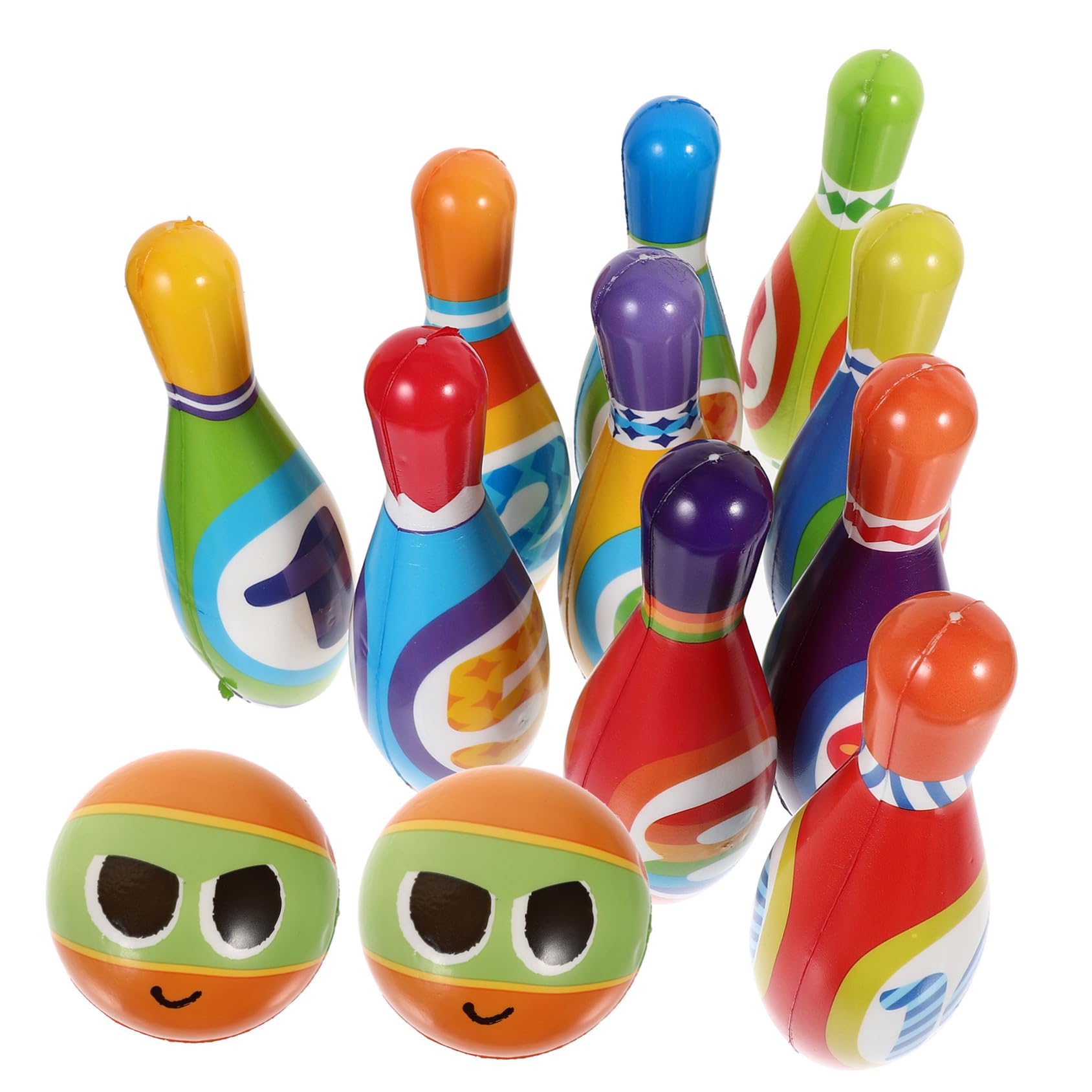 Kit de Jeu de Bowling pour Garçon et Filles, 1 Set, Jouet Sportif Pu Coton