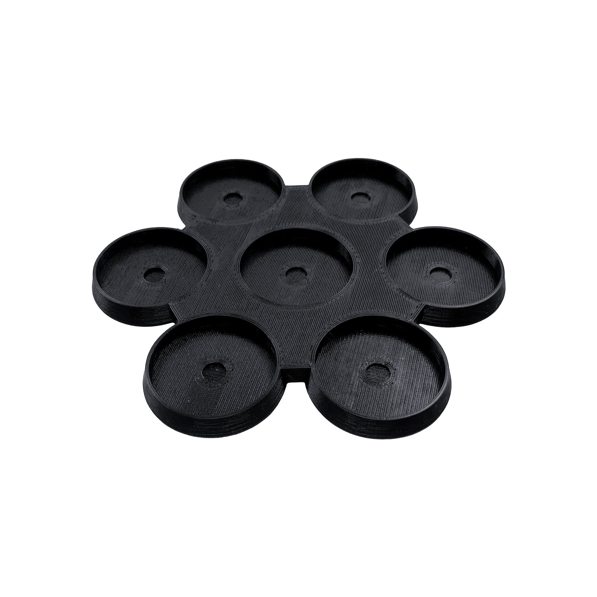 EnderToys 32mm 7-Man Move Trays (x2), Bits and Accessories for Tabletop Wargame Miniatures, 3D Printed and Paintable