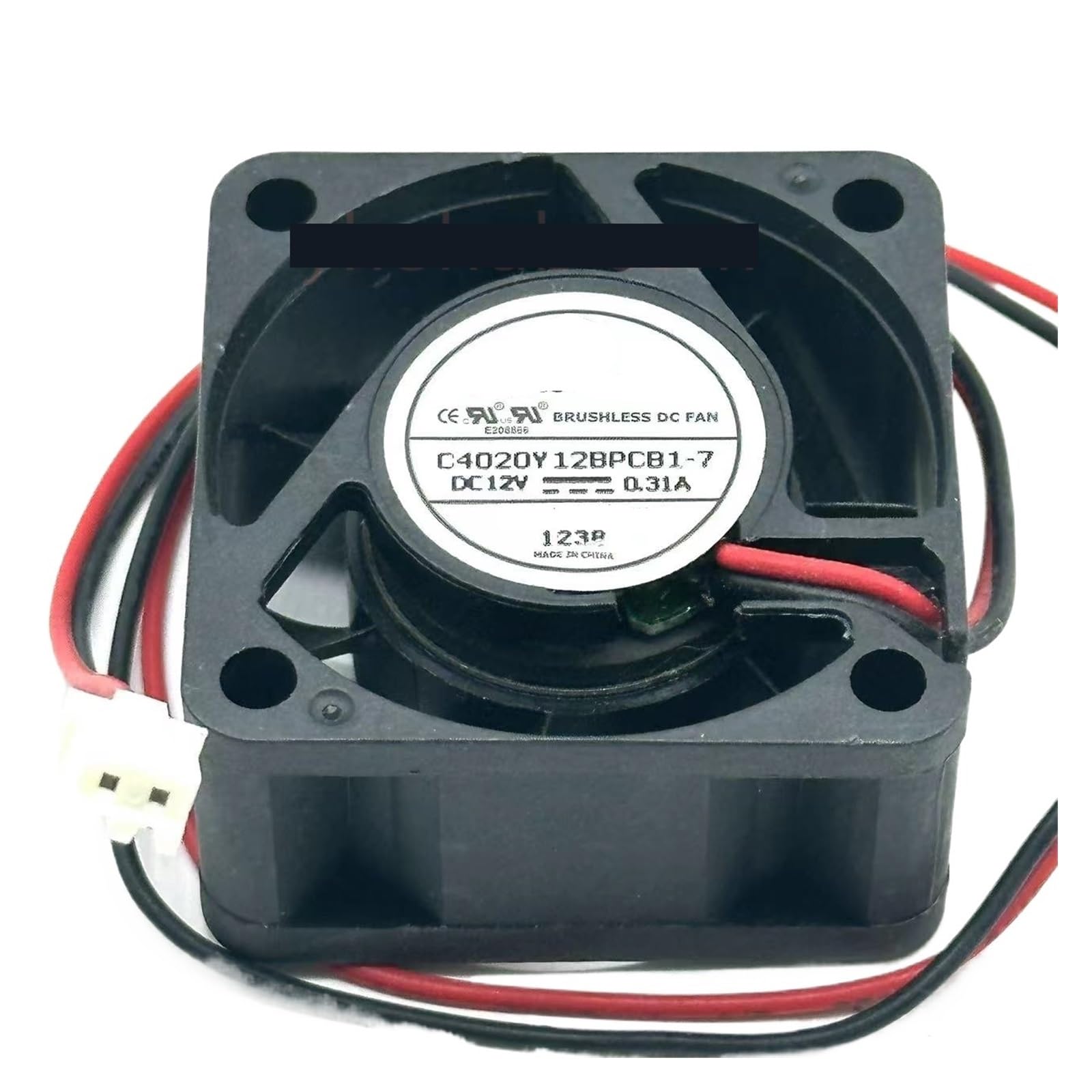 TPKMVGAP C4020Y12BPCB1-7 DC 12V 0.31A 40x40x20mm 2-Wire Server Cooling Fan