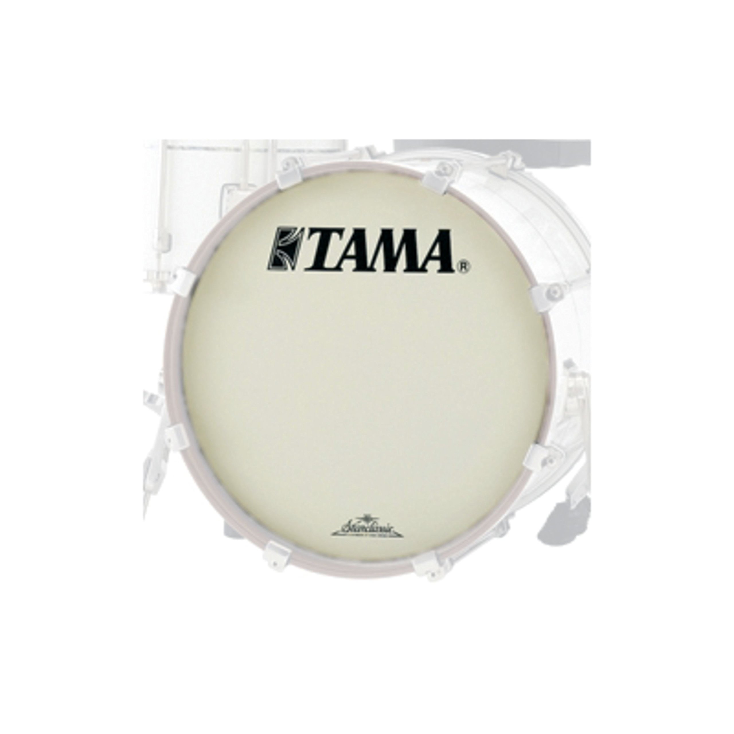 Tama CT20BMOT Bass Drum Front Head 20" - White Coated Resonant Head with Tama & Starclassic Logo