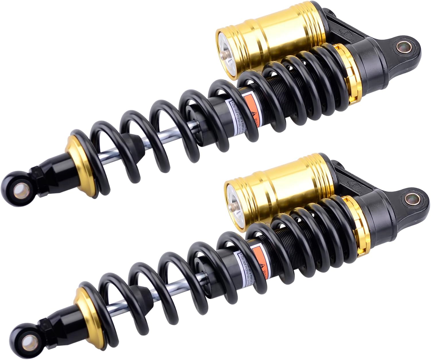 Motorcycle 15.35" 390mm Shock Absorbers Rear Suspension Adjustable Universal Fit For ATV Go Kart Quad Dirt Street Sport Bikes Kawasaki Honda Suzuki Yamaha 1Pair