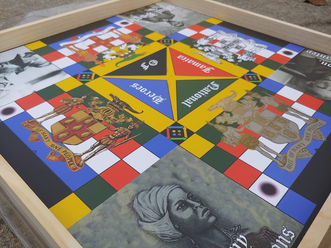 Amazon.com: Jamaican Ludo Heroes Edition | 2ft x 2ft Multi-Player Board Game  + Game Pieces & Dice | Family Game Night : Toys & Games