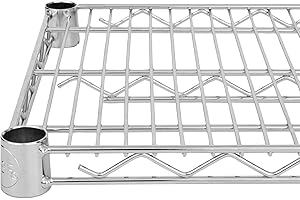 Commercial Chrome Wire Shelving 18" x 72" (2 Shelves)