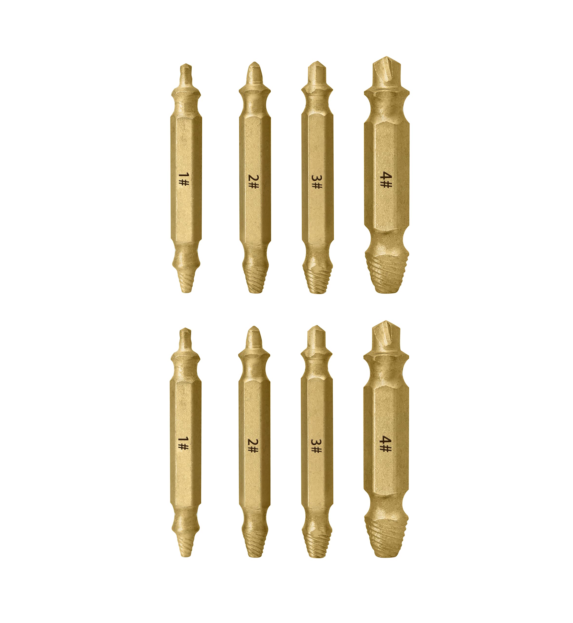 POXINDamaged and Stripped Screw Extractor Kit Set,Simple and Quick Solution for Broken Bolts and Screws In Wooden Furniture, Doors, Windows and Other Items