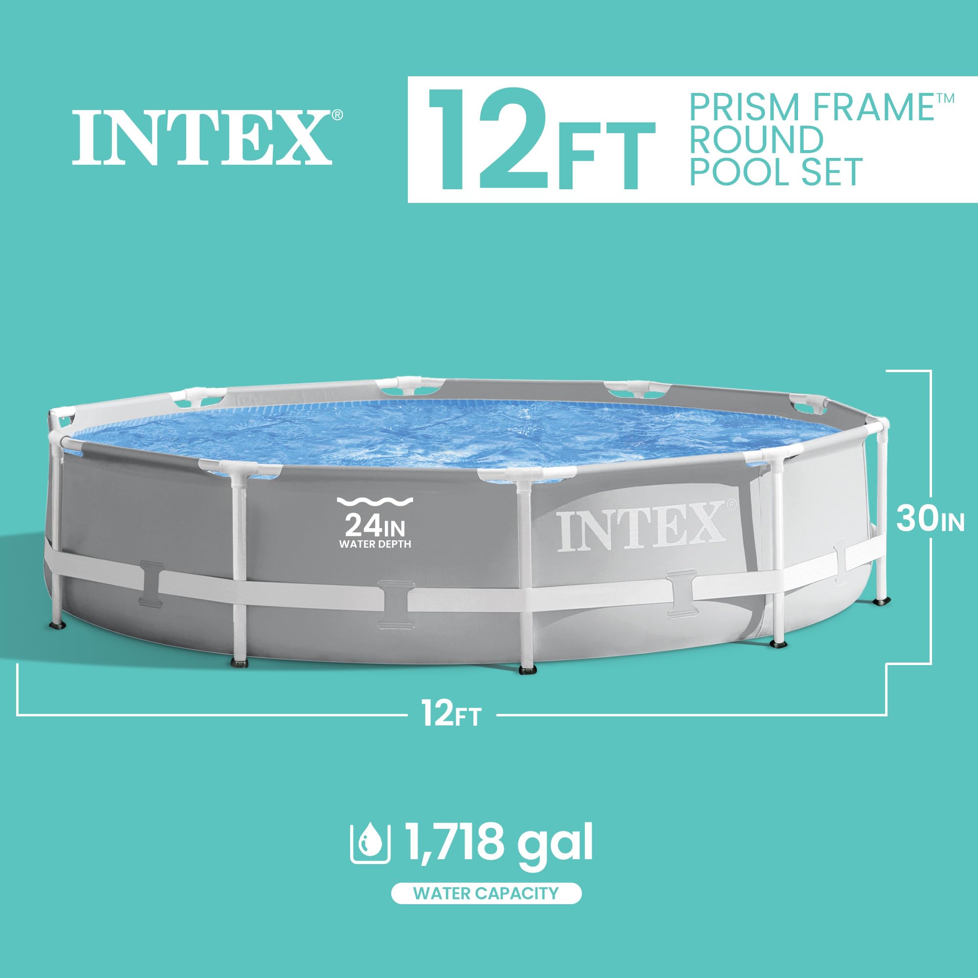Amazon.com: INTEX 26710EH Prism Frame Premium Above Ground