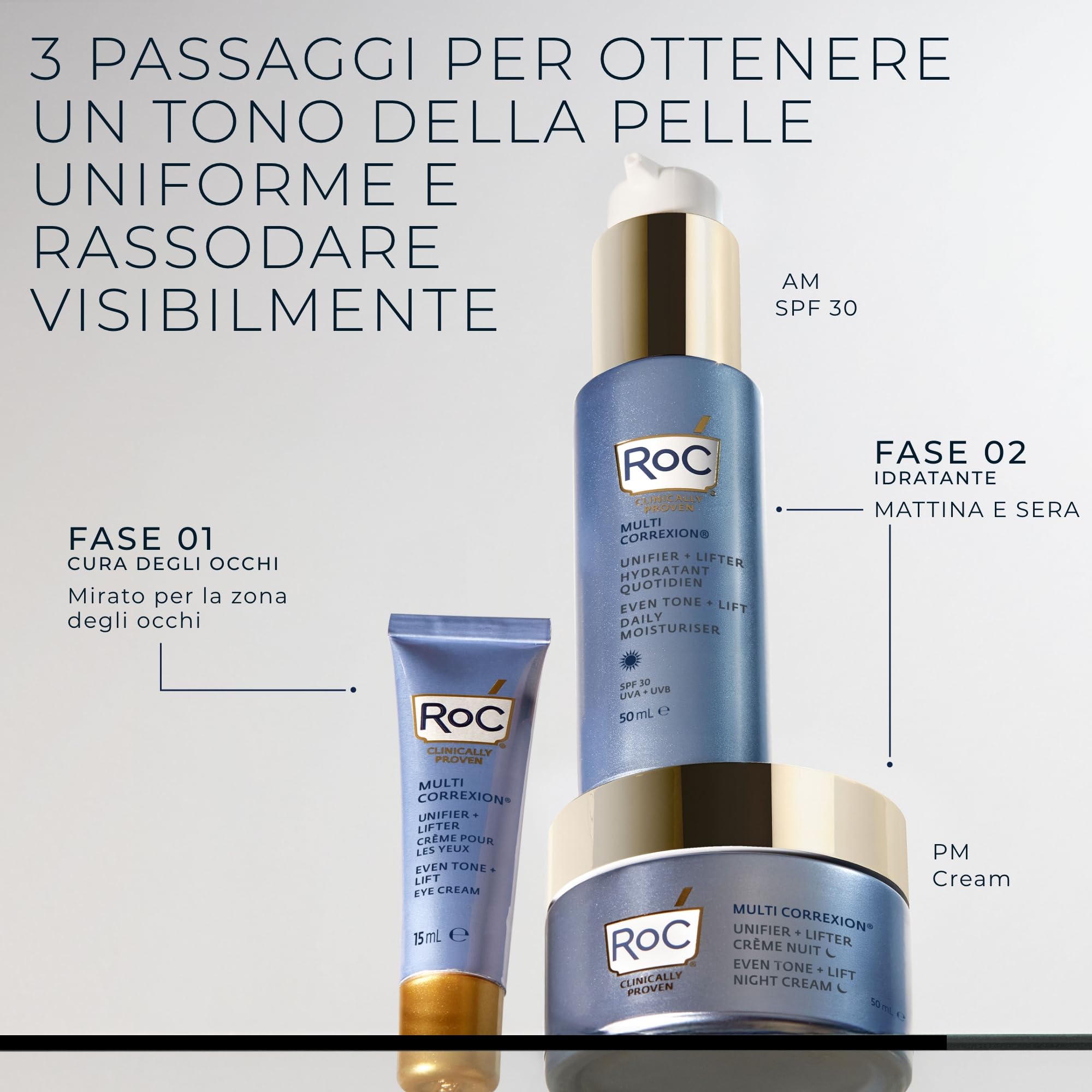 RoC Multi Correxion Crema Notte Antirughe Even Tone + Lift 50 ml