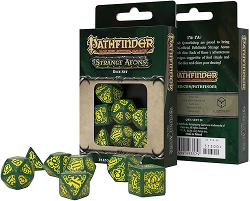 Miniatura 2 de Q-Workshop Pathfinder Strange EONS Juego de dados (7) (7)