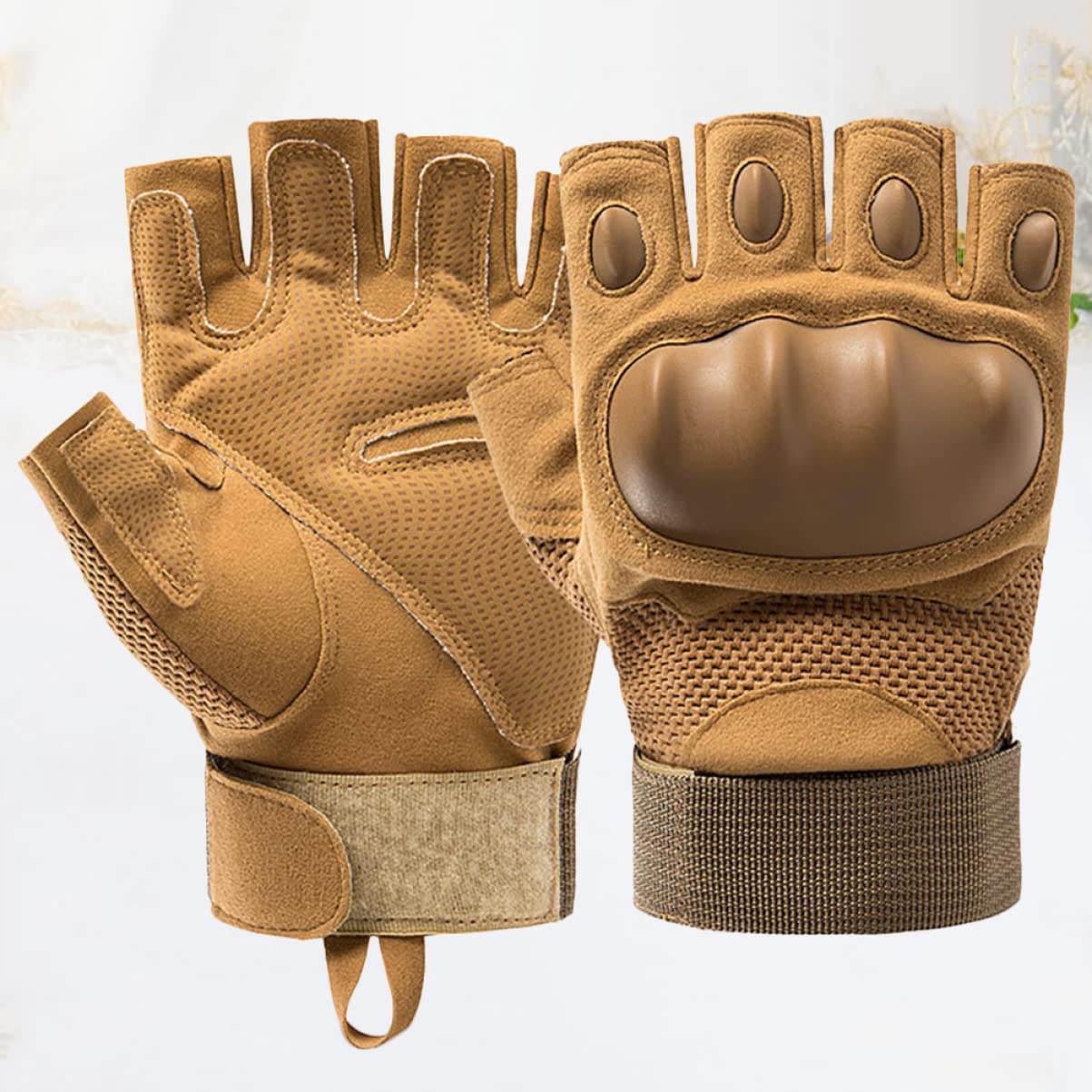 BESPORTBLE 3pares Guantes De Ciclismo De Dedo Resistentes Al y Antideslizantes para y Actividades Unisex XL Color Khaki