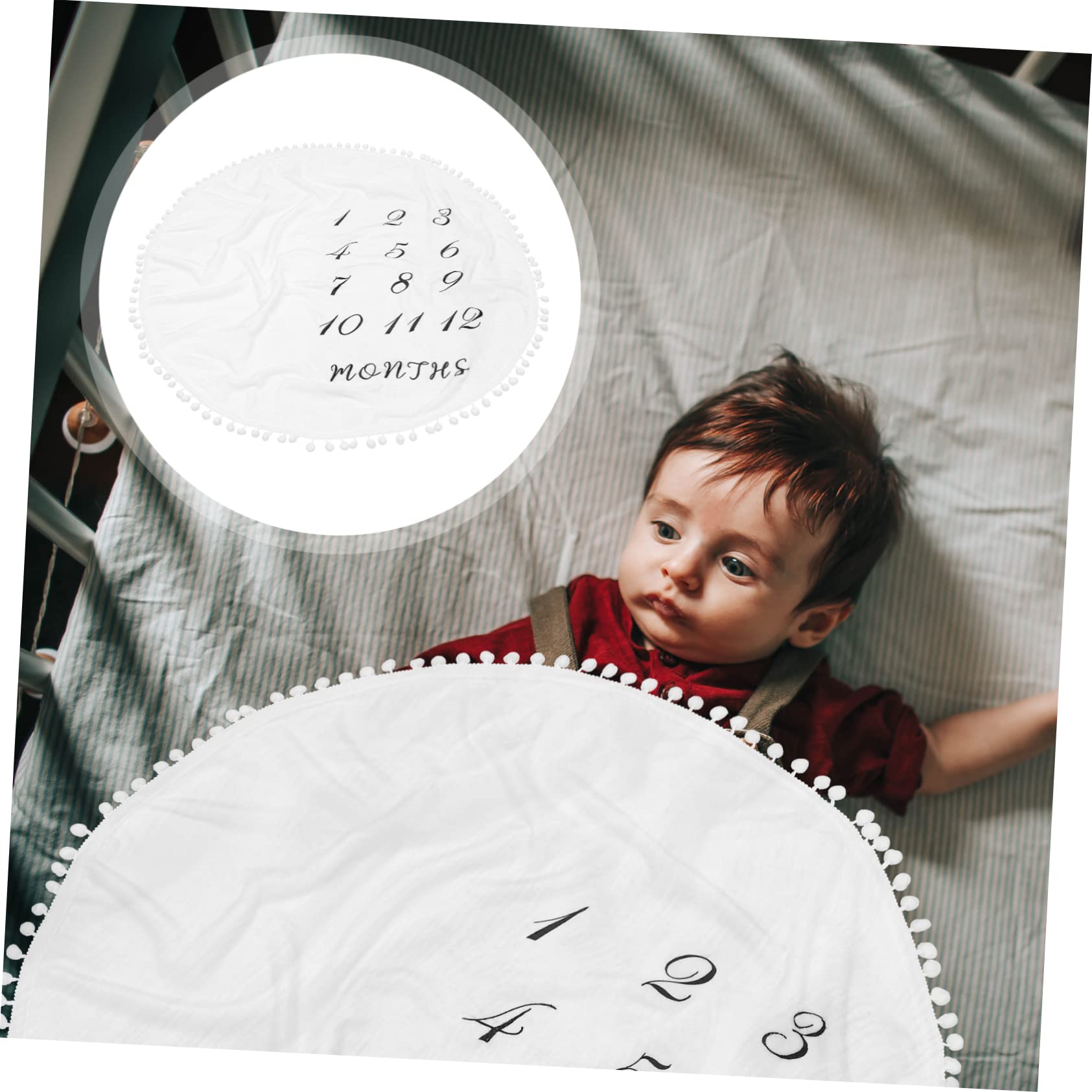 Flanella Coperta Morbida Fotografica in Bianca per Ragazzo, Ragazza | Battesimo e Sfondo Foto, Uso Avvolgente, Tappeto Gioco, Spazio per Bambini