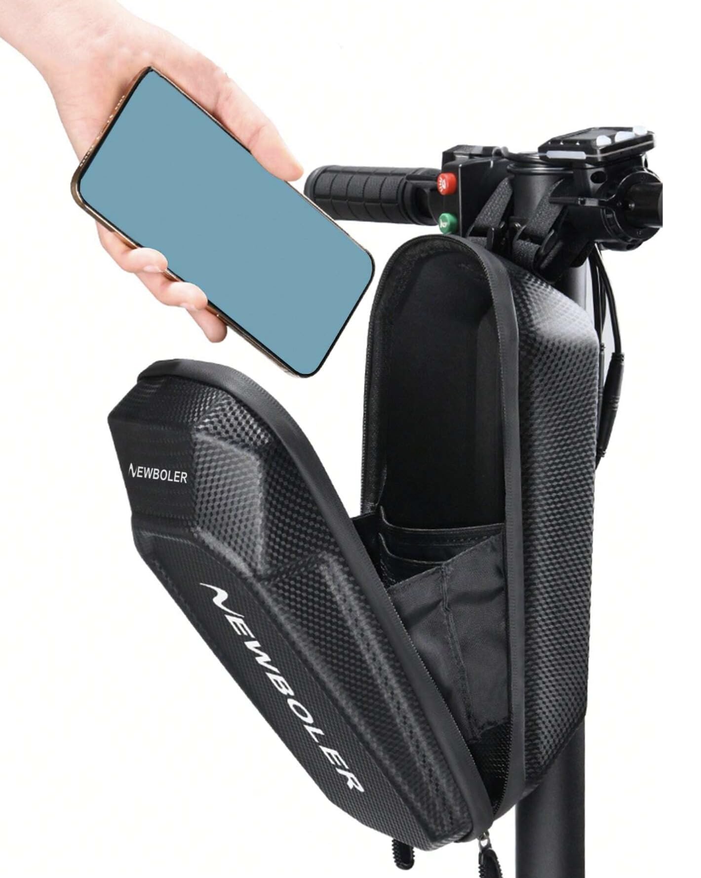 Sacoche Guidon Scooter Électrique - 3L Imperméable - Charge 2kg - Changement Rapide