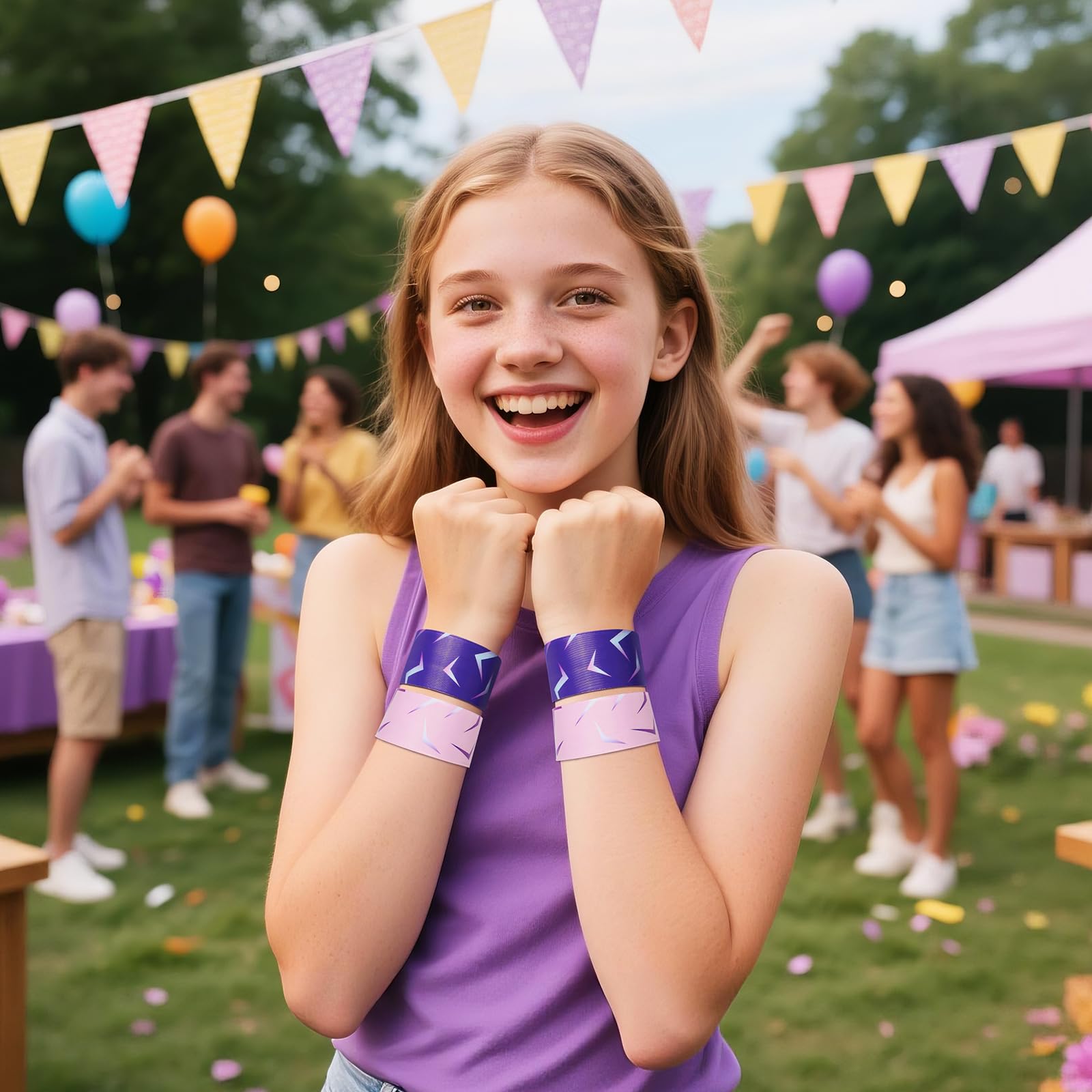 KPOP Theme Slap Bracelets, KPOP Slap Wristband Set,Kpop Party Favors,Kpop Birthday Decorations for Exchanging Gifts — view 3
