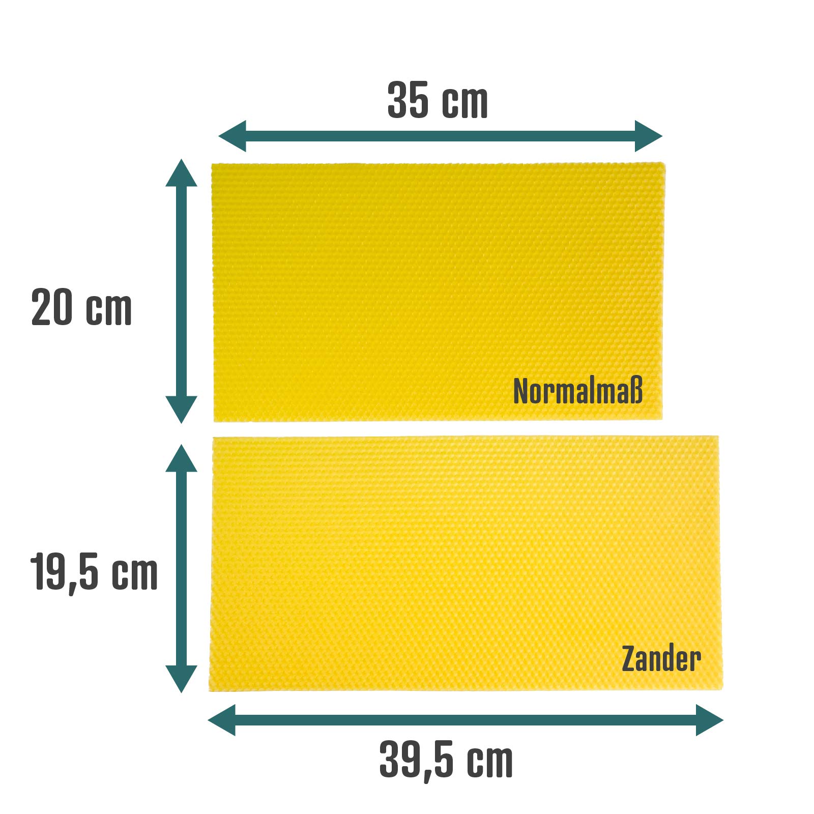 Wachsmann reines Bienenwachs – zertifiziert varroazid-frei, 15 Mittelwände Zander, Made in Germany, für Imker Rähmchen
