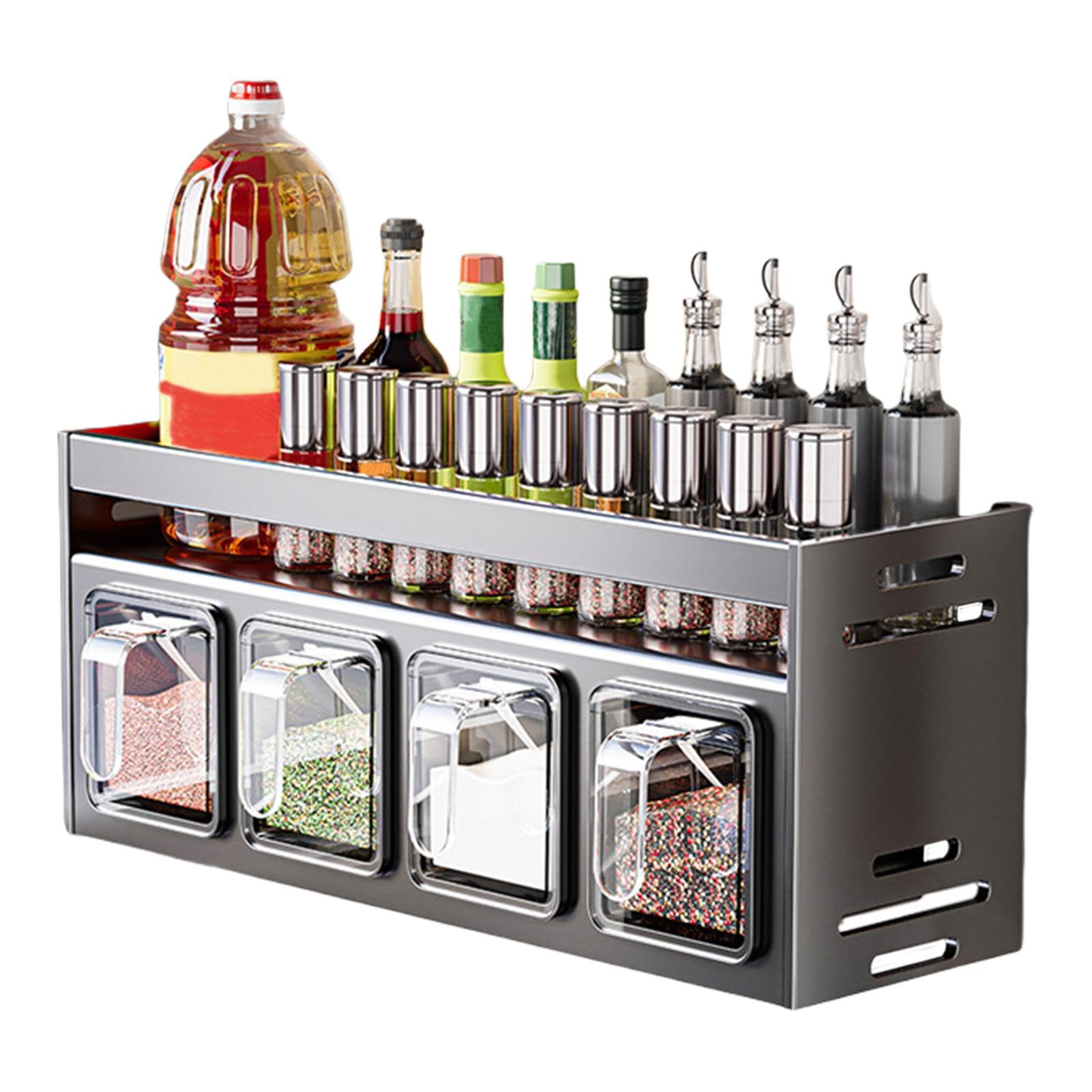 調味料収納ラック - おしゃれで実用的なキッチンオーガナイザー Amazon｜調味料ラック、キッチン調味料オーガナイザー - パンチフリー