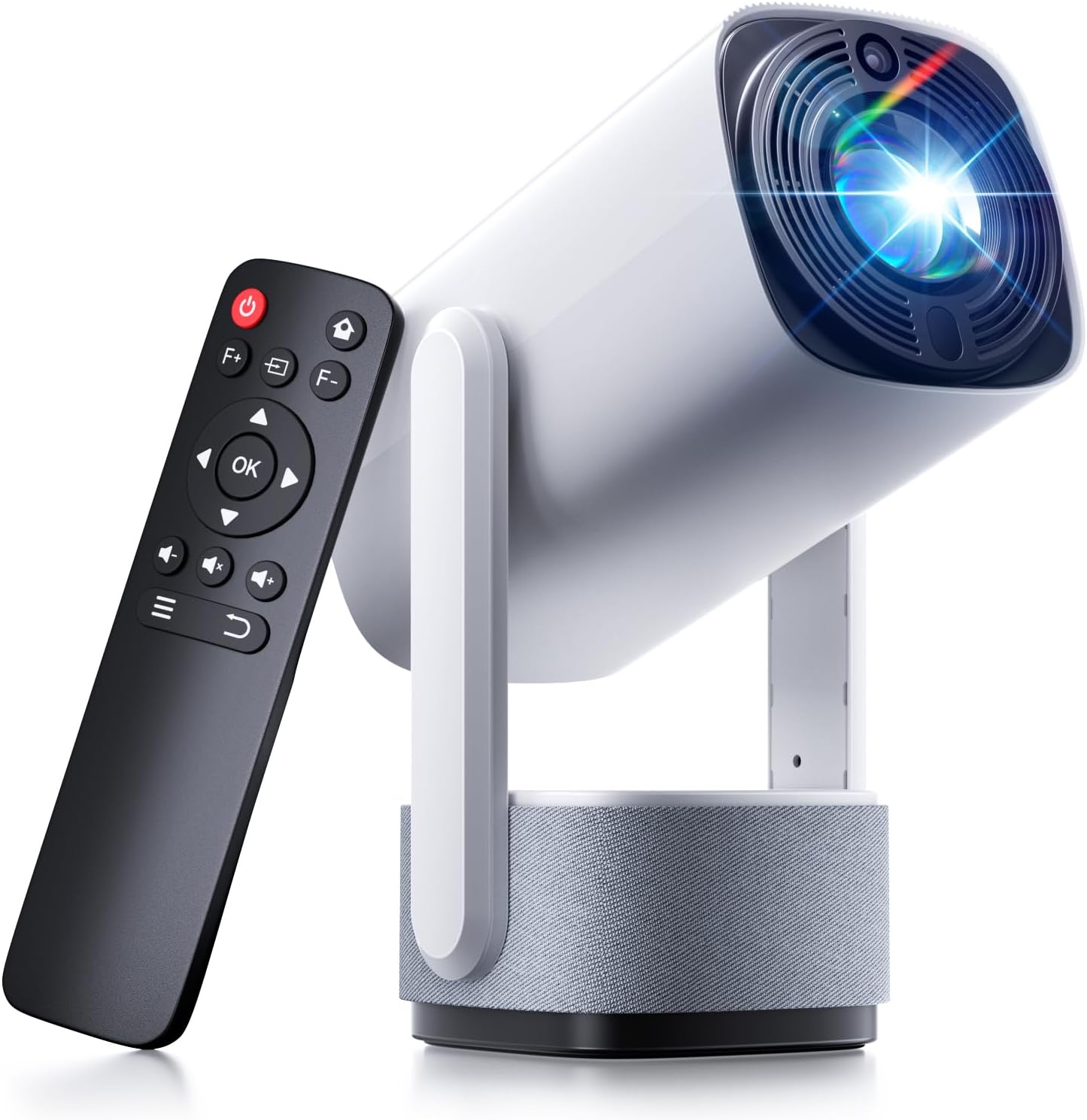 SOOMFON Mini Projector with WiFi and Bluetooth - 1080P Support Small Portable Movie Projector with 6W Speaker Electric Focus Auto Keystone for Bedroom/Wall/Home/Outdoor/iPhone/Android/TV Stick SK2 Mini Projector with WiFi and Bluetooth