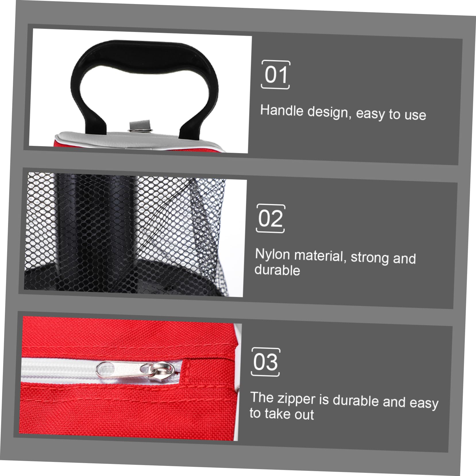 SUPVOX Detachable Golf Collector Portable Pick-up Tube Zipper 70 Balls Capacity Golf Accessories