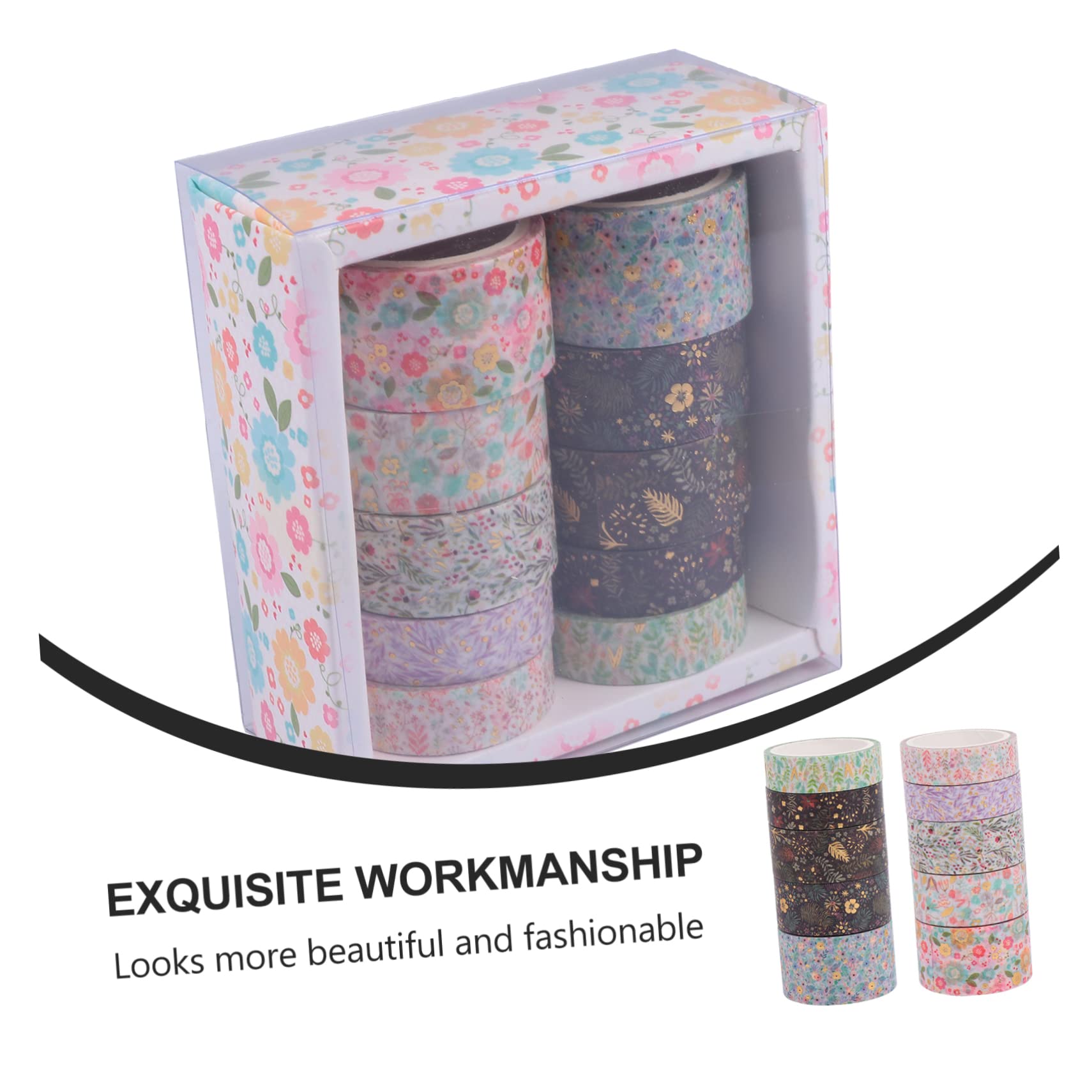 STOBOK 30rollen Washi Tape Set Mit Kreativen Designs Für Kunsthandwerk Lange Dekorative Klebebänder Für Scrapbooking Tagebuch Und