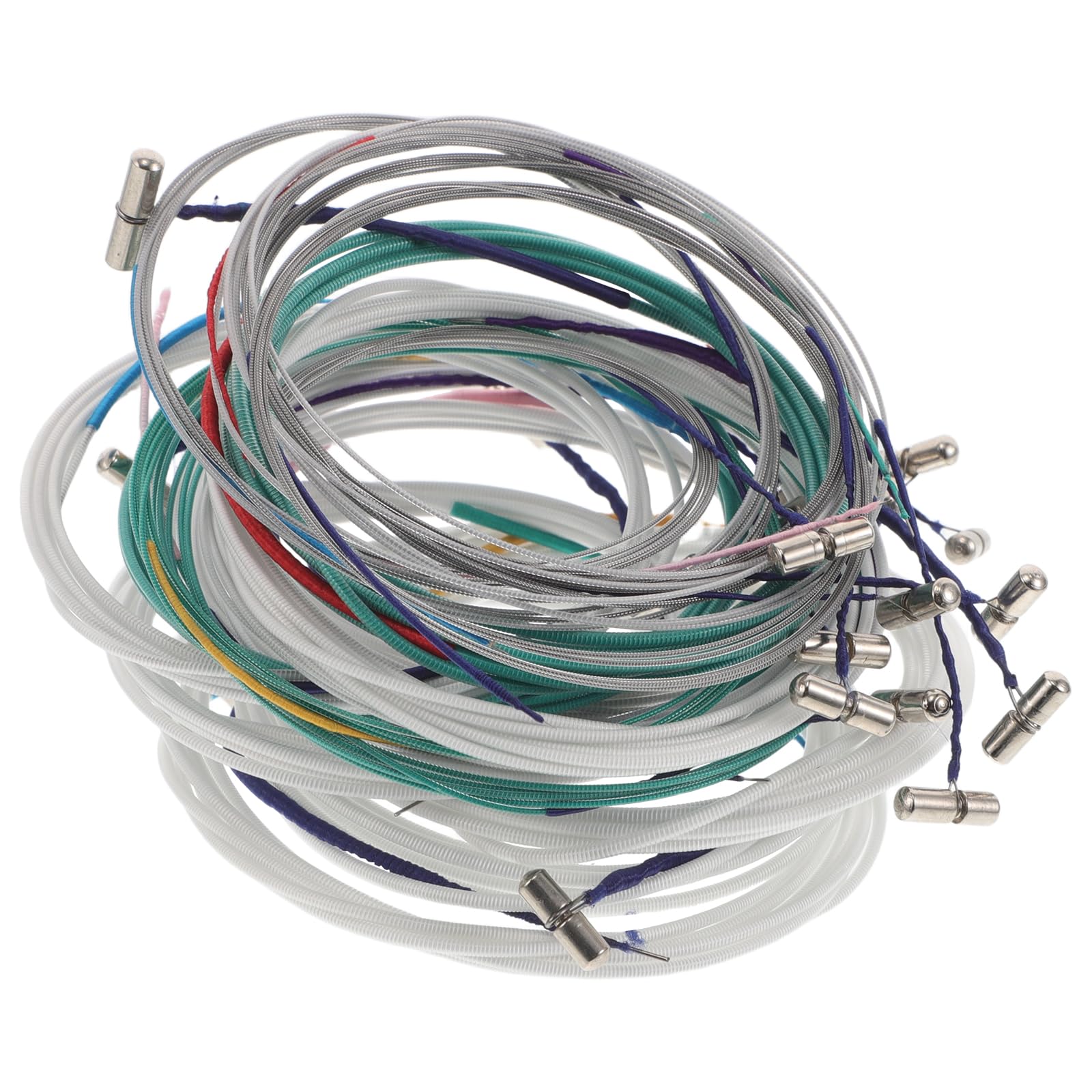 Corde per Guzheng 21pezzi Metallo 163cm Standard per Principianti e Bambini, Sostituzione Corde Zither per Pratica Musicale e Spettacoli