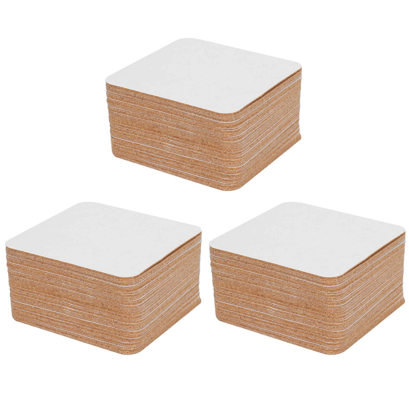 Hndhbfgrt Self-Adhesive Cork Coasters,Cork Mats Cork Backing Sheets for Coasters and DIY Crafts Supplies (150, Square)