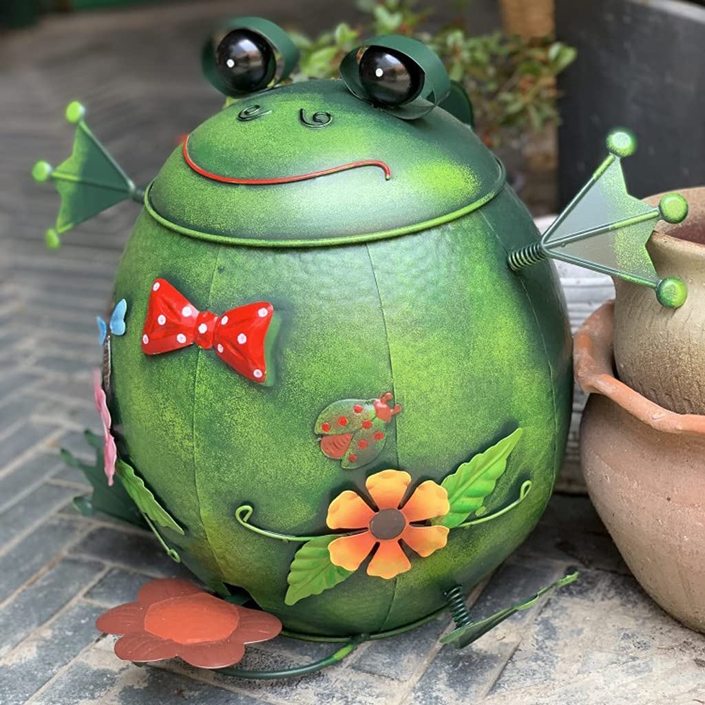 Amazon.co.jp: 像の装飾 クリエイティブシミュレーションカエルゴミ箱