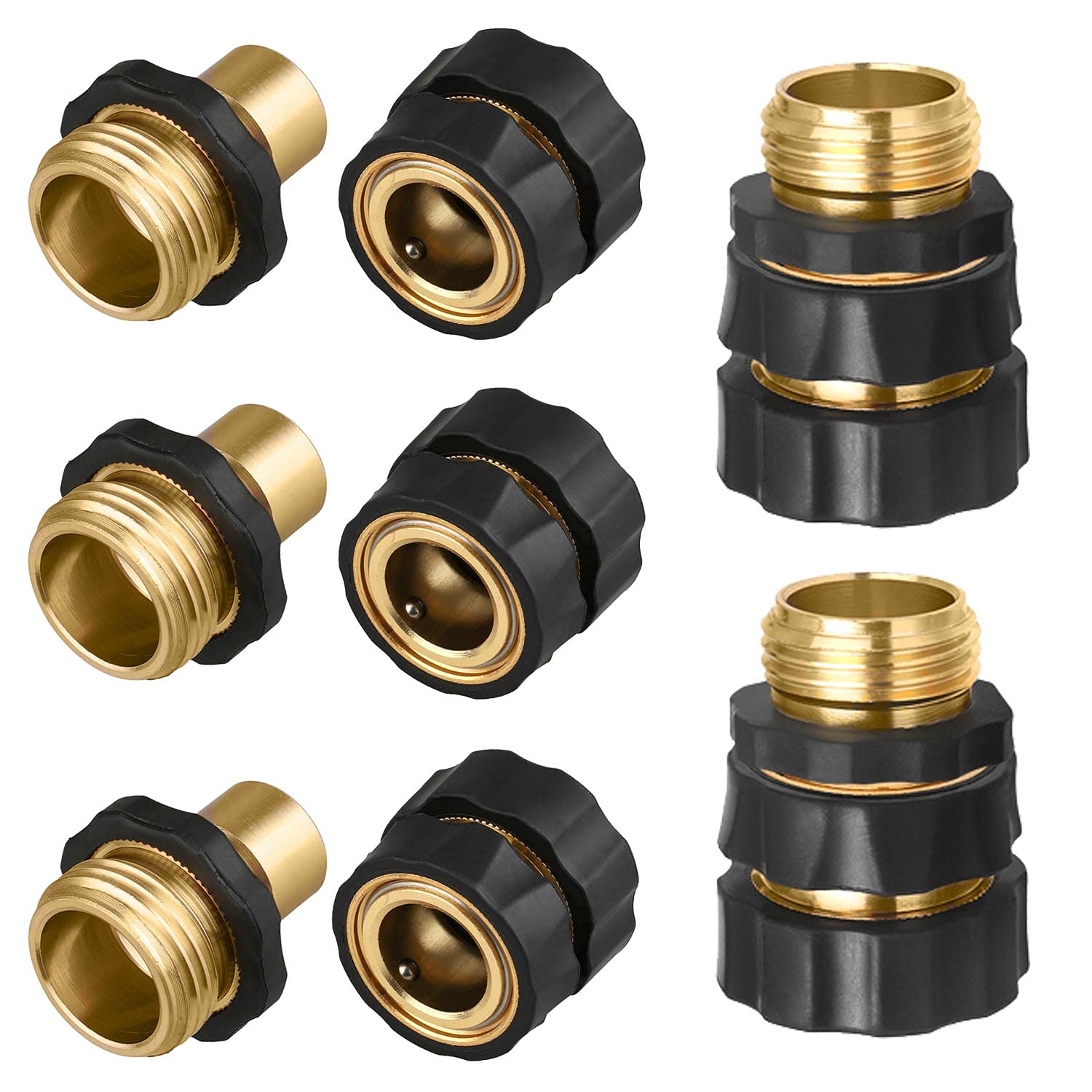 Buy JONMON Garden Hose Quick Connector 5 Pack 3/4 Inch Male and