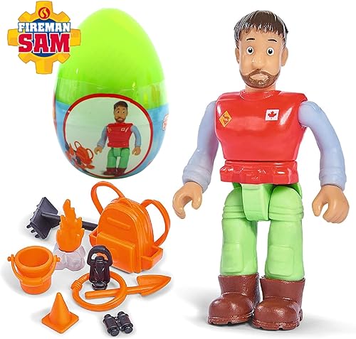 Miniatura 9 de Figura de juego articulada Sam Fireman Sam - Personajes de cápsula - Los 6 personajes - Capitán de fuego Steele, Dylis Price, Arnold McKinley, Moose