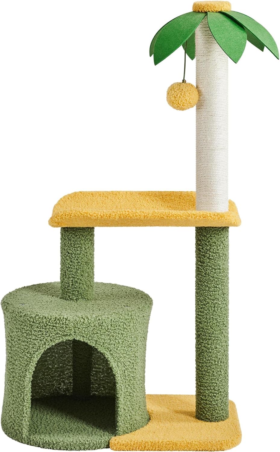 Topeakmart Small Cat Tree, Cute Cat Tower Condo for Indoor