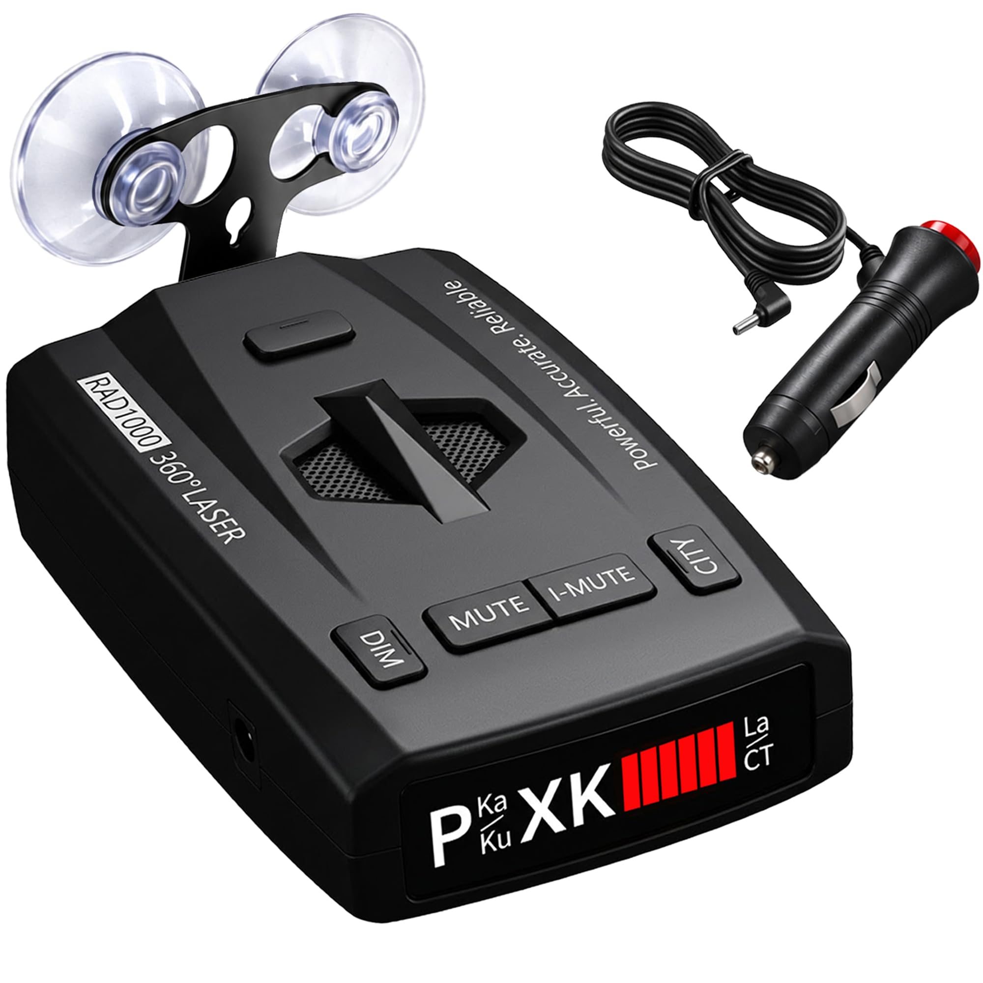 Photo 1 of Radar Detector for Cars, Long Range Radar & Laser Detector Up to 1,100 Yards, X/K/Ka/KU/ST/CT Band Detection, DSP False Alert Filtering, Voice Alerts, RDD Stealth Technology, City/Highway Modes