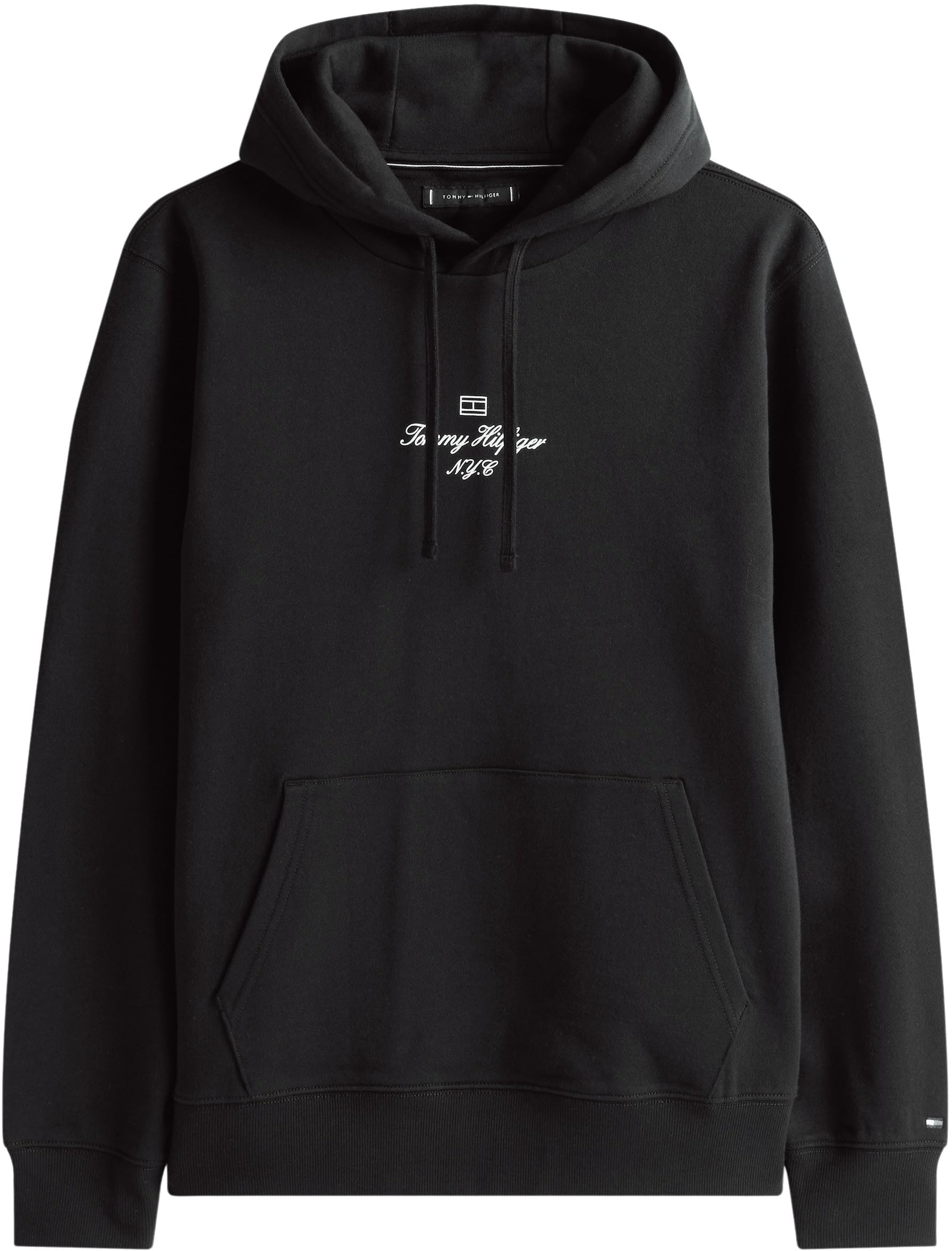 Tommy Hilfiger Outline Flag Script Hoodie Mw0mw39372 Felpa con Cappuccio Unisex - Adulto (Pacco da 1)