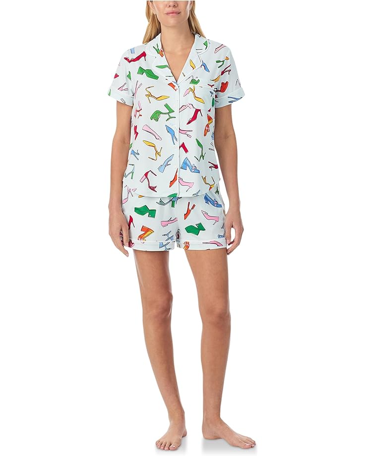 Kate Spade New York Short Sleeve Brushed Jersey Boxer Pj Set - Main View