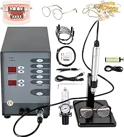 Soldador automático CNC TIG, soldador a laser portátil de 100 W, kit de ferro de solda permanente para joias, pode soldar ouro alumínio, titânio, soldagem a ponto ortodôntica, 50-600 A