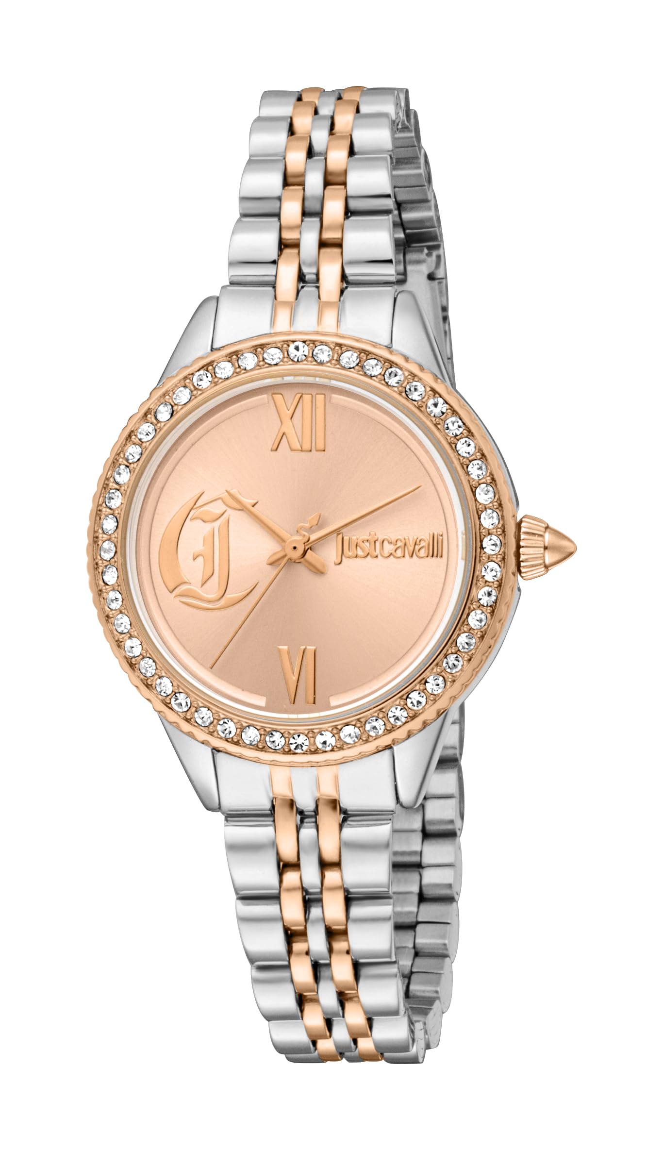 Women's Analog Quartz Watch with Stainless Steel Strap JC1L316M0105, Two Tone Silver & Rose Gold Color, Bracelet