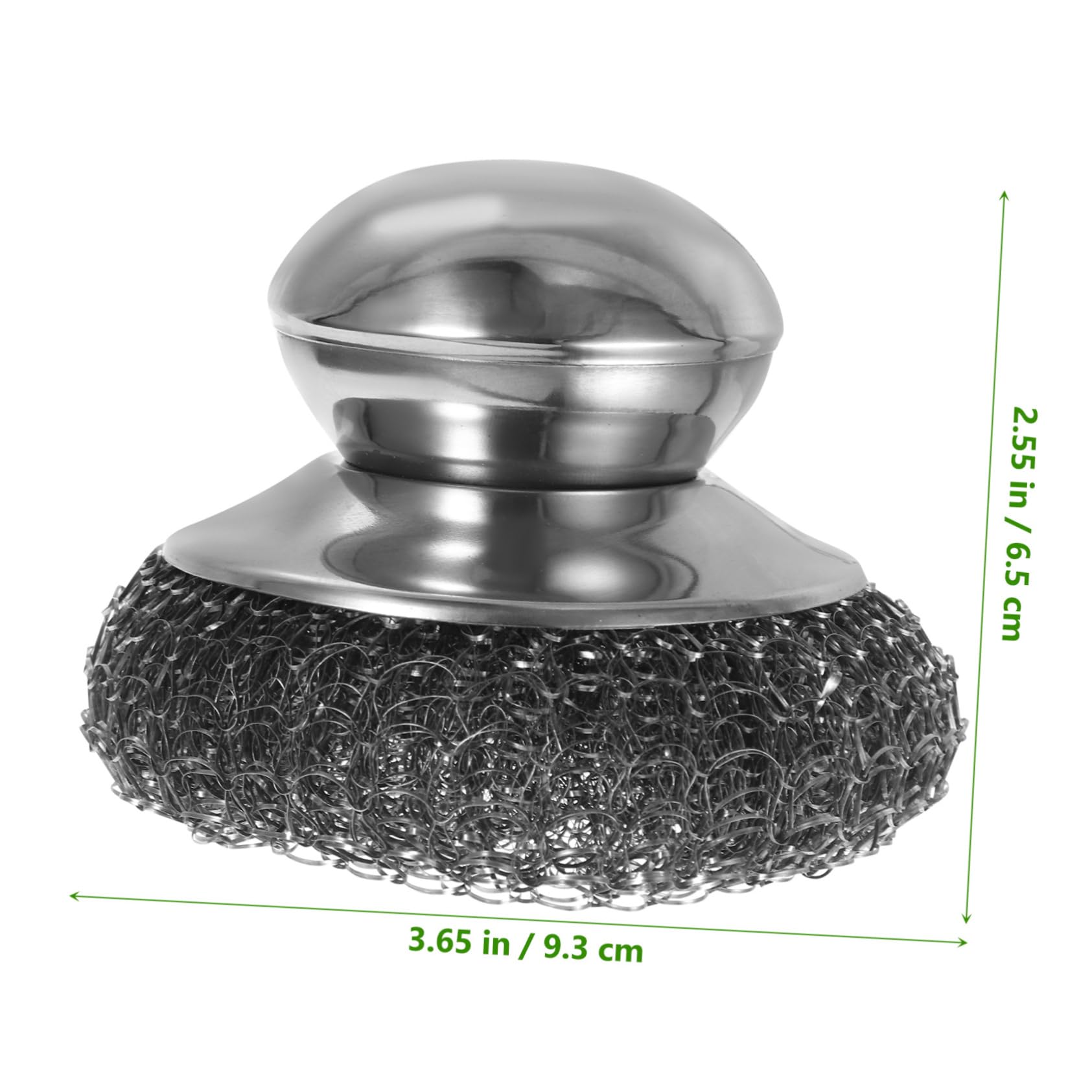 PRETYZOOM Dish Scrubber Brush Steel Wool Kitchen Cleaning Tool for Pots Pans and Dishes Lightweight Easy to Use and Store for Everyday Kitchen Cleanup