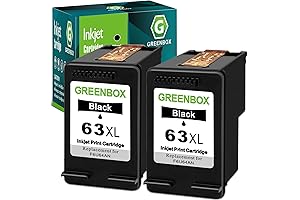 Remanufactured GreenBox 63XL Black Ink Cartridge Combo Pack