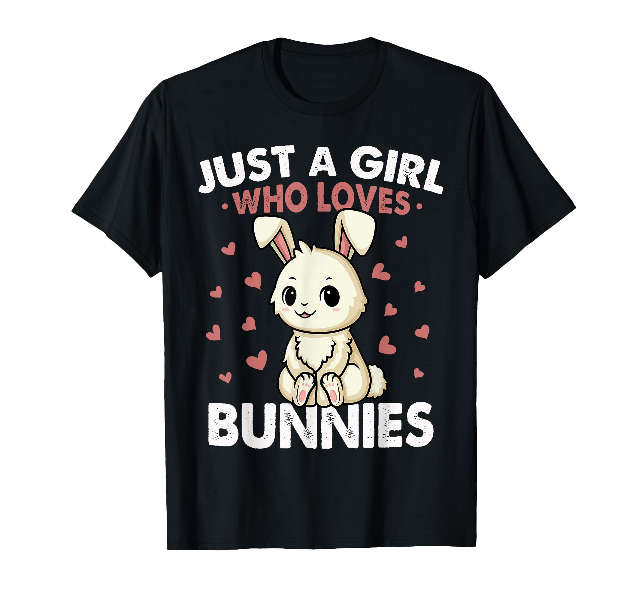 Just a Girl who loves Bunnies Shirt Kids Girls Rabbit Bunny T-Shirt
