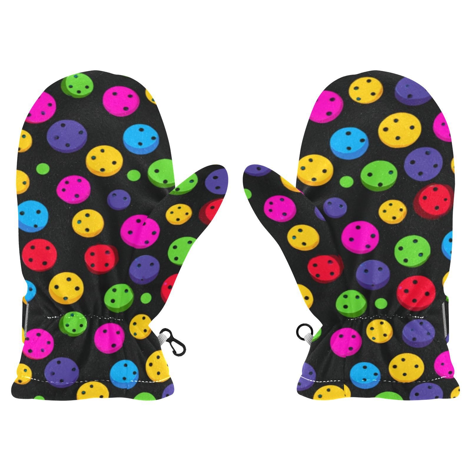 Plaaee Early 1990s Pattern Kids Glove Warm Mitten Winter Favor for Toddler Boys and Girls Children Cold Weather Gloves