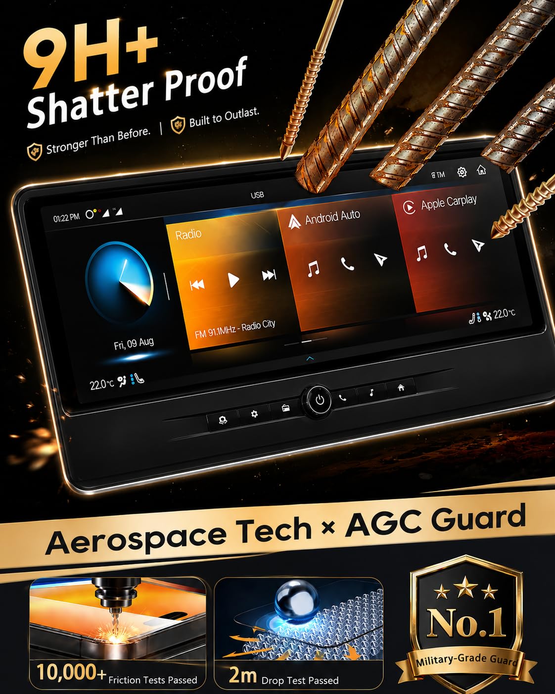 Spartan Shield [2 PACK] Screen Guard for MAHINDRA SCORPIO N 2026 FACELIFT || 12.3 Inch Infotianment Touchscreen + Instrument Cluster Protector || Z8S, Z8, Z8T & Z8L Models || Car Display Accessories [Not Tempered Glass] (Scoprio N [12" Info+Speedo] 2026) — Amazon image 6