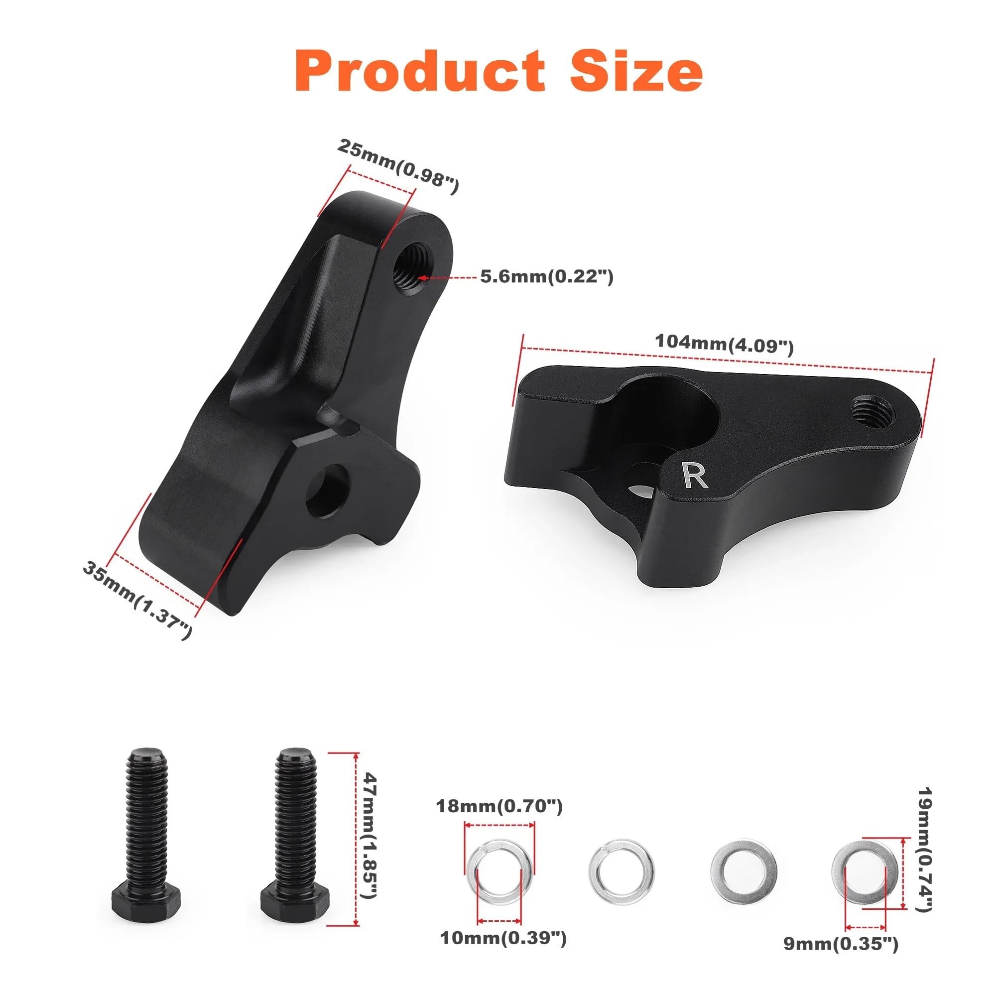 Amortiguador de suspensión de Carga Trasera para Touring 2002-2023 Bieletas de Descenso | Kit de enlace de descenso para motocicleta de 2 pulgadas