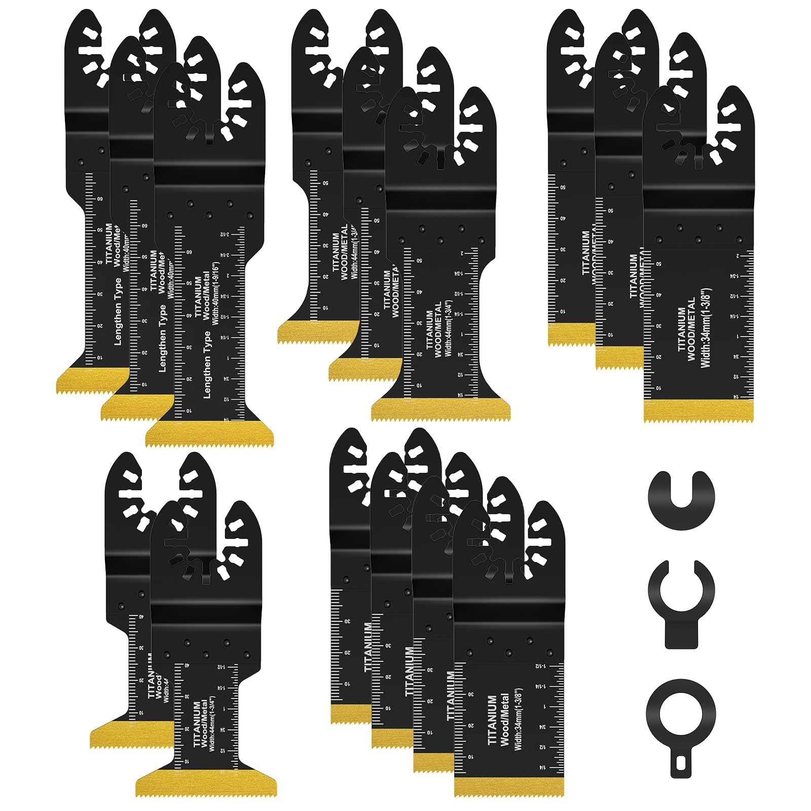 Lames de scie oscillantes titane universelles à haute résistance pour découpe multi-matériaux