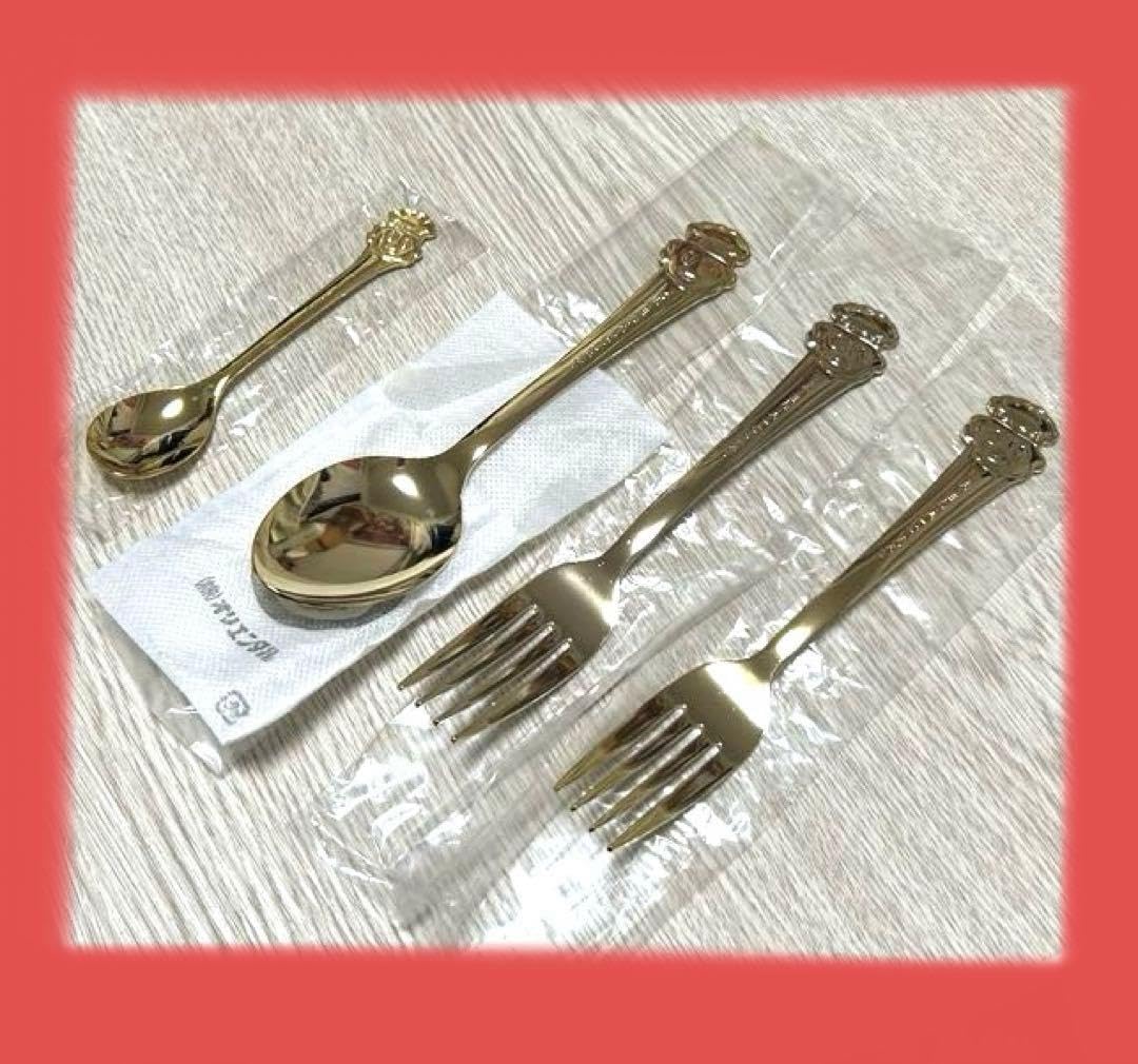 Amazon | オリエンタルカレー スプーン フォーク ゴールド 4点セット