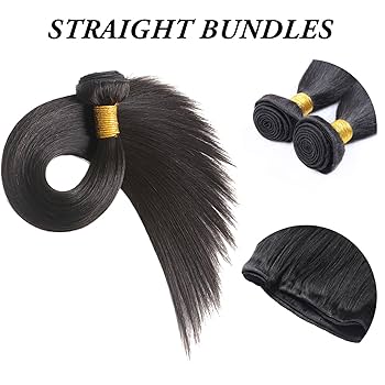 Amazon.com : Veravicky Straight Bundles Human Hair 100