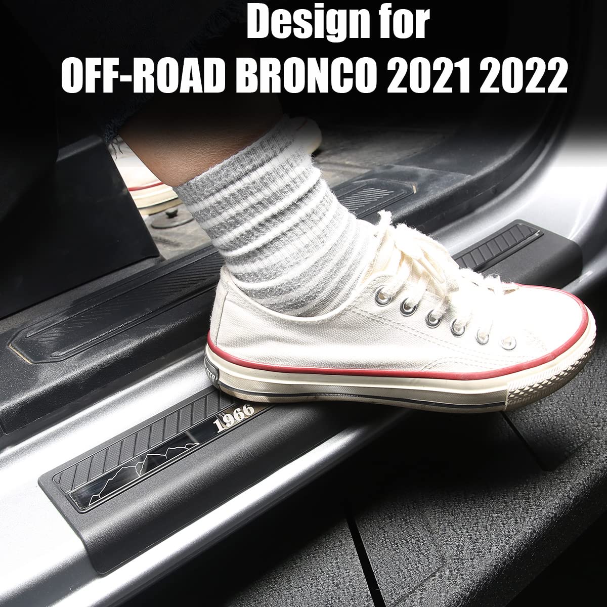 Buy Fgotogo Car Door Sill Guards for Ford Bronco 2021 2022 Accessories