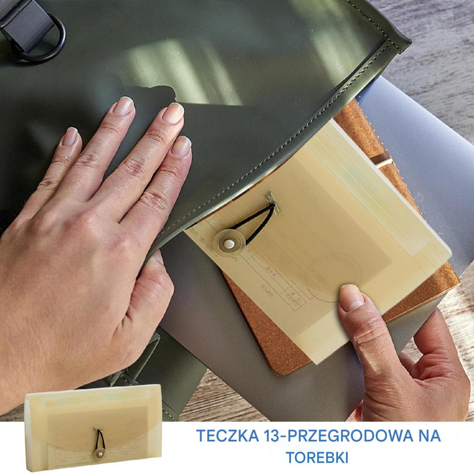Organizer Na Dokumenty W Kszta?cie Harmonijki, Wodoodporny Materia?, 26x14x2,7 Cm, Rozk?adana Teczka Ná Dókumenty, Przeno?na Teczka Ná Dokumenty, Konstrukcja Odporna Na Zarysowania, Do Biura, Szko?y I