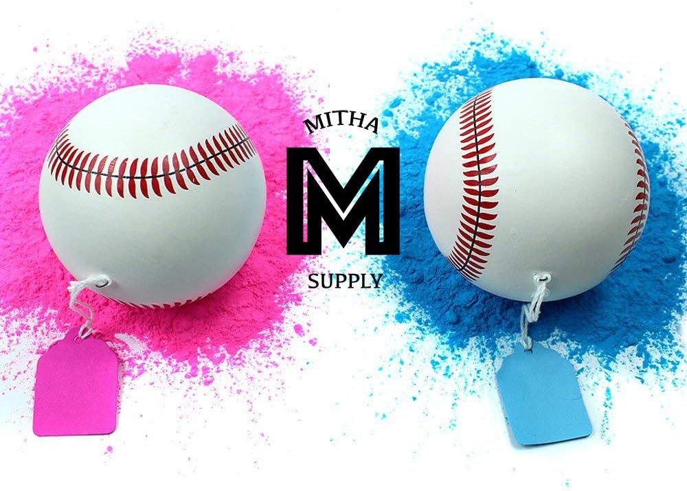 Baseball Gender Reveal Ball | Gender Reveal Baseball Balls Pink and Blue