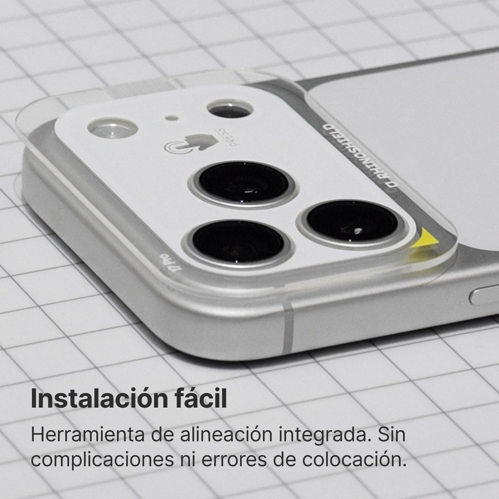 RhinoShield Kit de Protectores de Lente para iPhone 17 Pro MAX | Protector de lentes y base de cámara, cobertura completa, resistente a arañazos con marco de alineación.