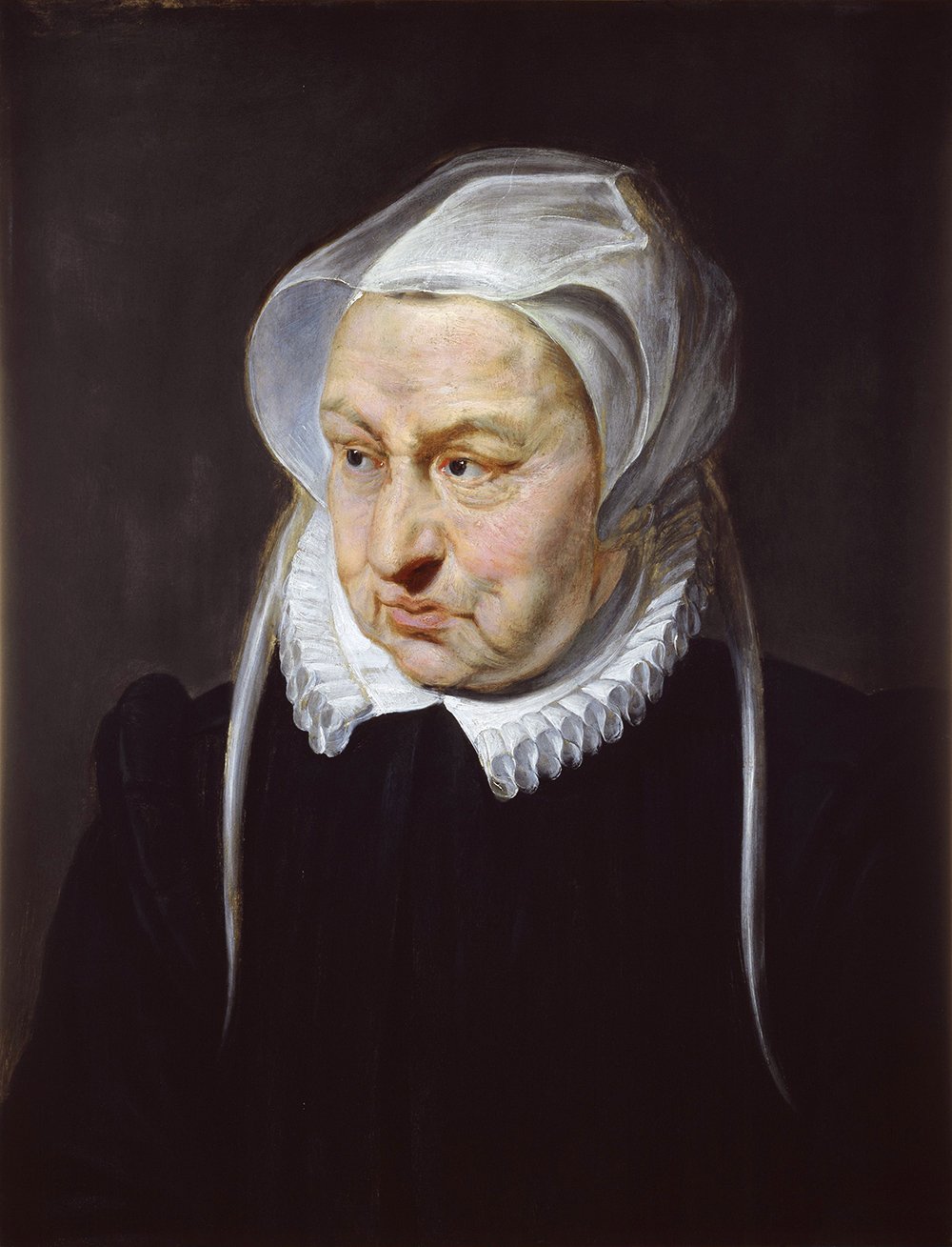 Affiche Rubens Portrait de vieille femme XL mat pour decoration interieure