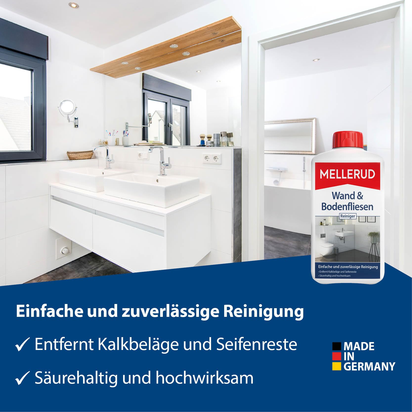 MELLERUD Wall & Floor Tile Cleaner - 1 Litre